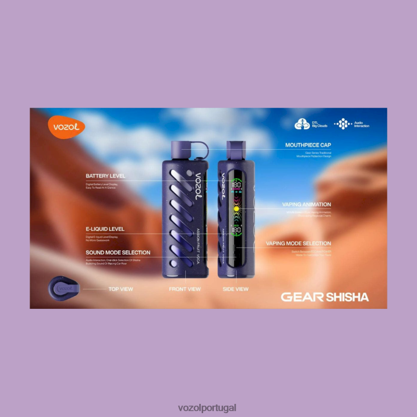 VOZOL Vape Portugal - VOZOL shisha de engrenagem 25000 2482DR1