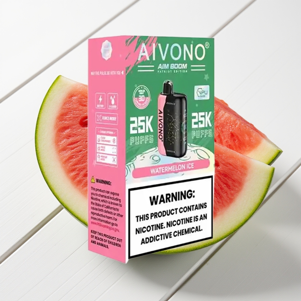 Aivono AIM BOOM 25000 Puffs Descartável Melancia Gelo 28ml 650mAh Tipo-C
