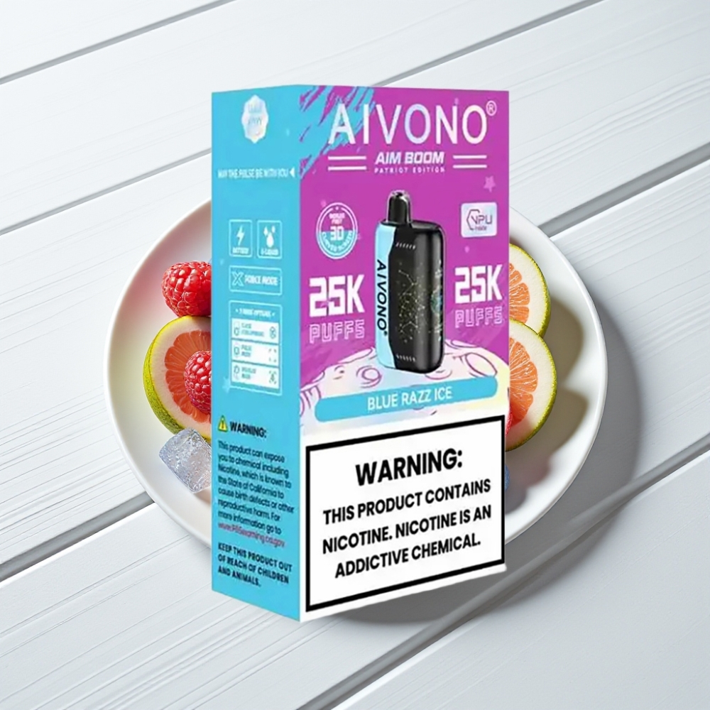 Aivono AIM BOOM 25000 Puffs Disposable Vape Mirtilo Framboesa Gelo 28ml 650mAh