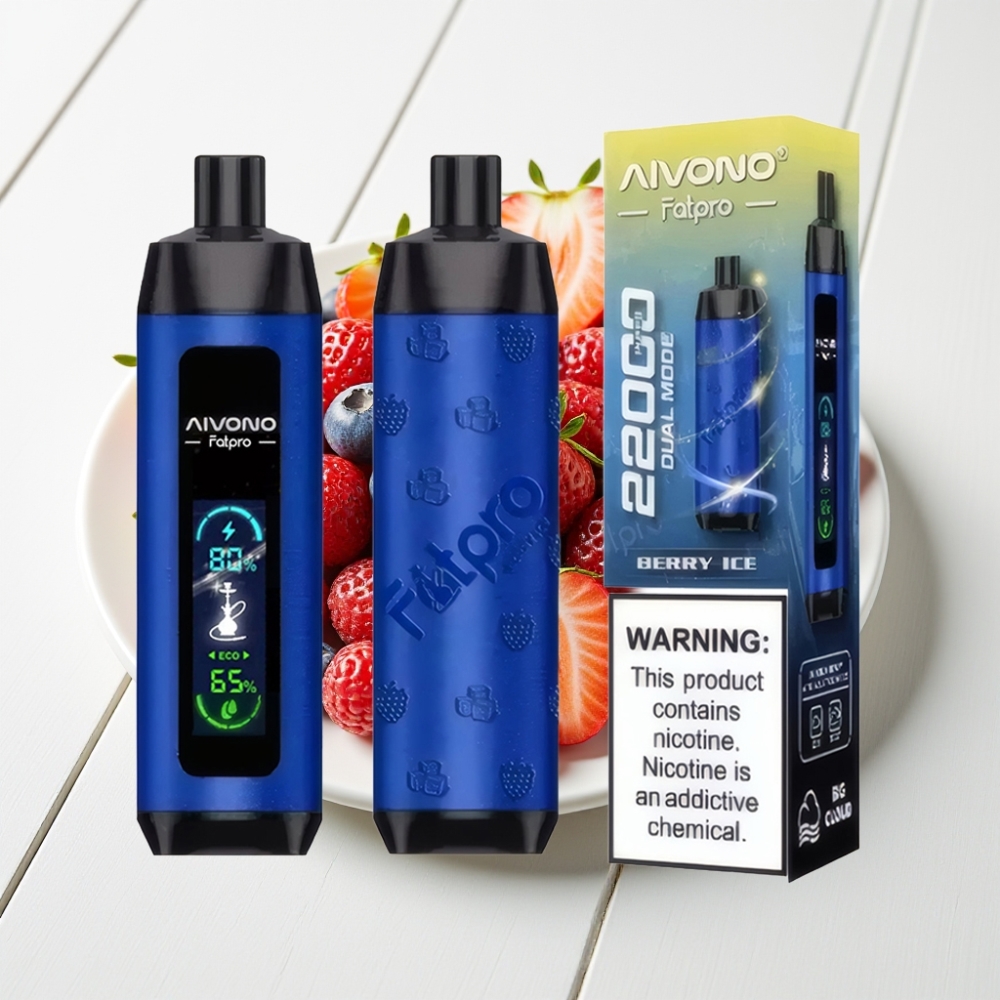 Aivono AIM FATPRO 22000 Puffs Recarregável Sabor Berry Ice 28ml 0.6 ohm Dual Modes
