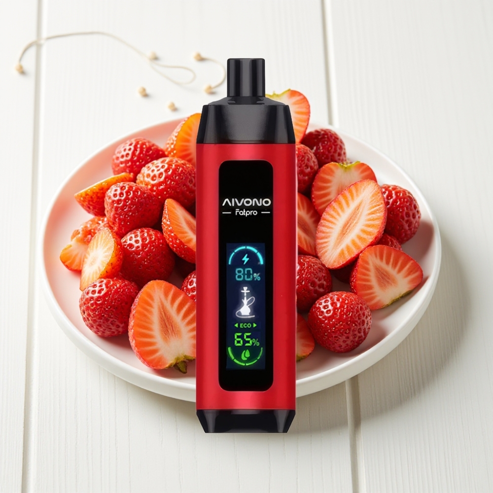 Aivono AIM FATPRO 22000 Puffs Sabor Morango Punch 28ml 600mAh Recarregável