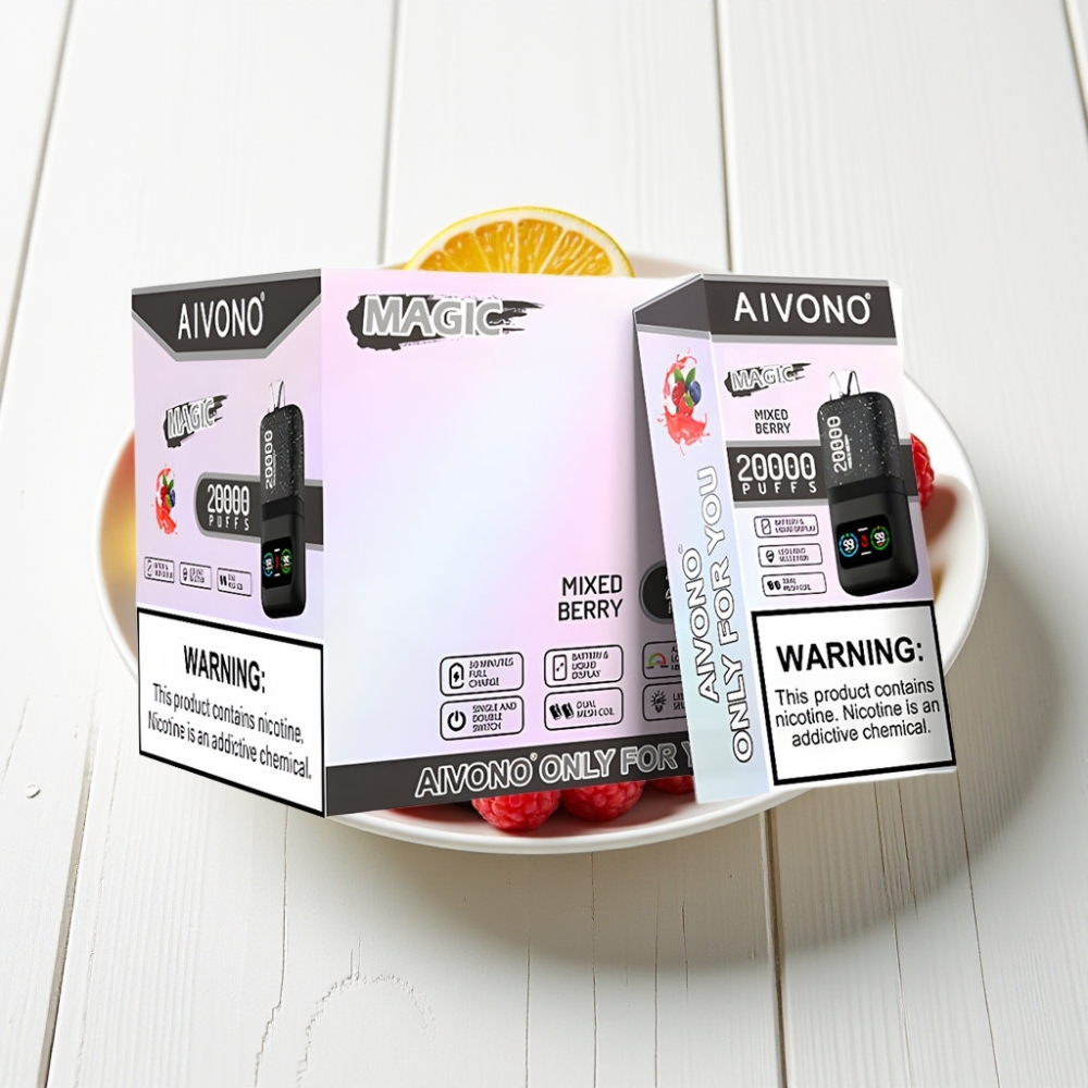 Aivono AIM MAGIC 20000 Puffs Rechargeável com Sabor Frutas Silvestres, 26ml, Tipo-C