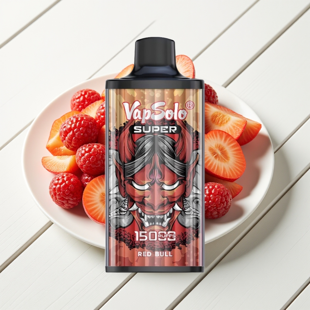 Vapsolo Super 15000 Puffs Vape Descarga Vermelha 40ml 50mg Tipo-C 850mAh