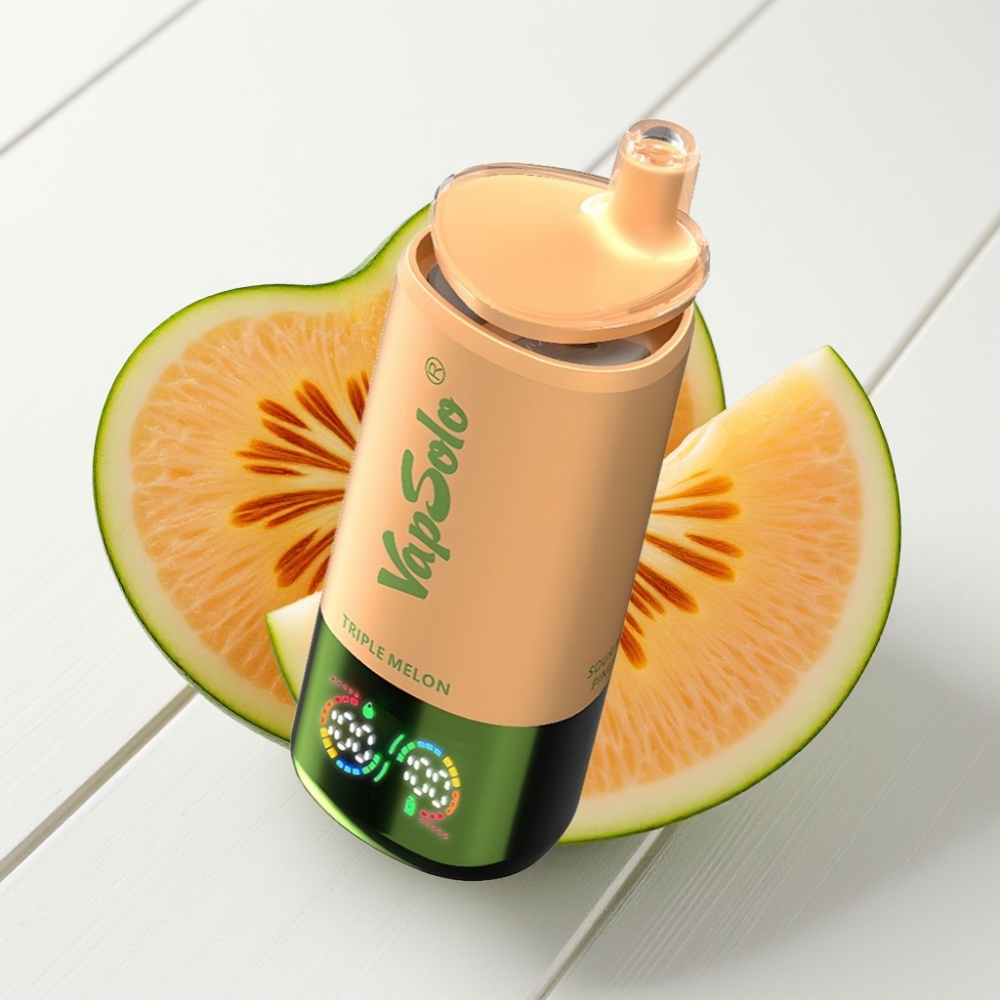 VapSolo Triple 30000 Puffs Disposable Vape Melão Triplo 40ml Type-C