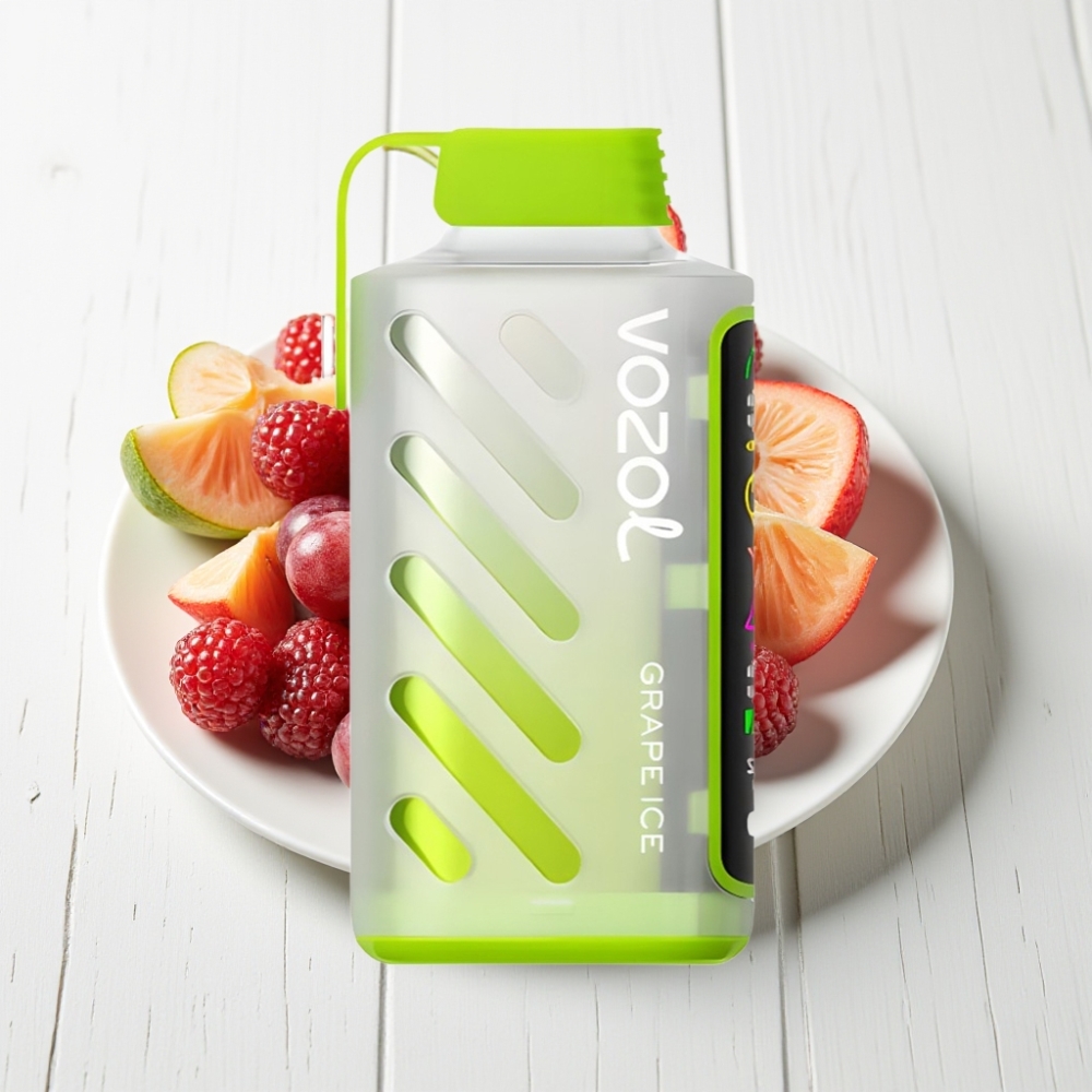 VOZOL Gear Power 20000 Tragos Vape Gelado de Uva com Tela Cheia e Dual Mesh Coil